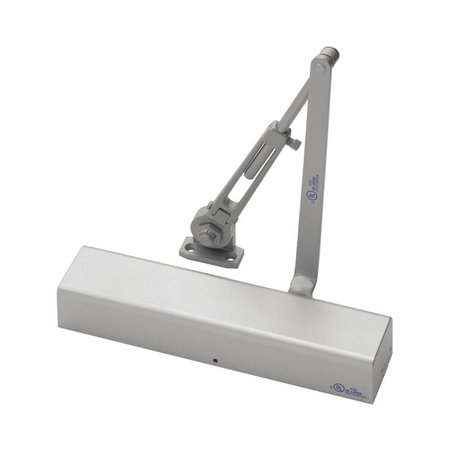 NORTON CO Tri-Packed, Hold Open Door Closer, Adjustable Size 1-6, Aluminum Painted 210 TPH 689